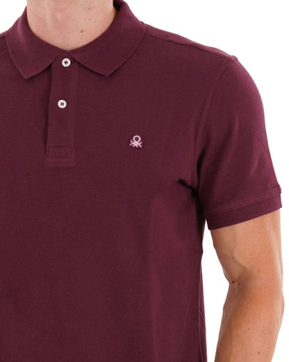 Benetton Poloshirt Burgund
