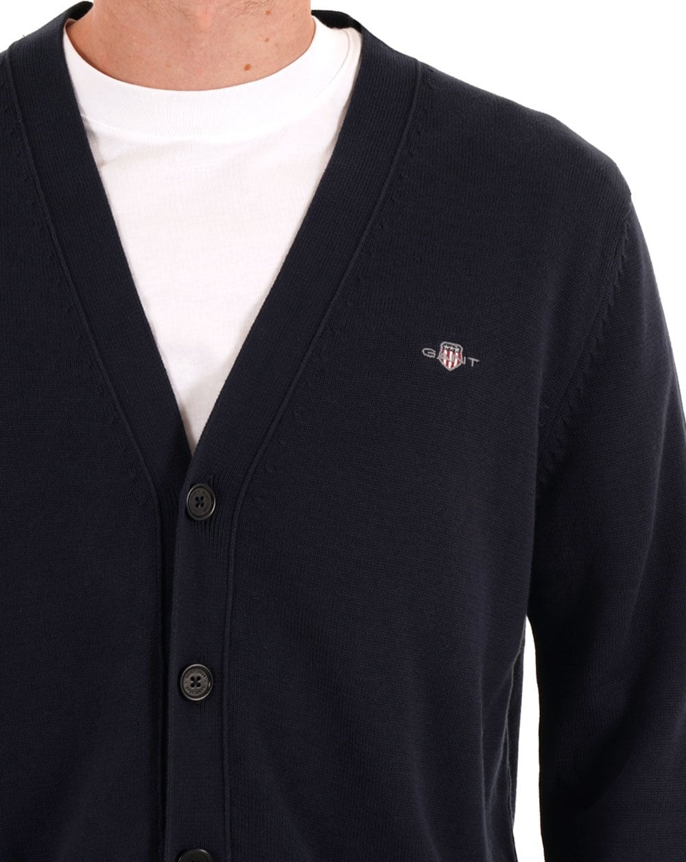 Gant Baumwollstrickjacke, Marineblau