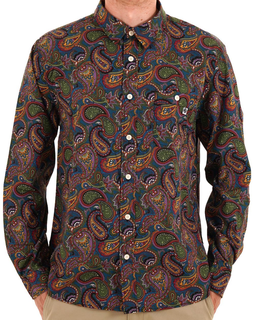 Pretty Green House – Paisley-Hemd, mehrfarbig