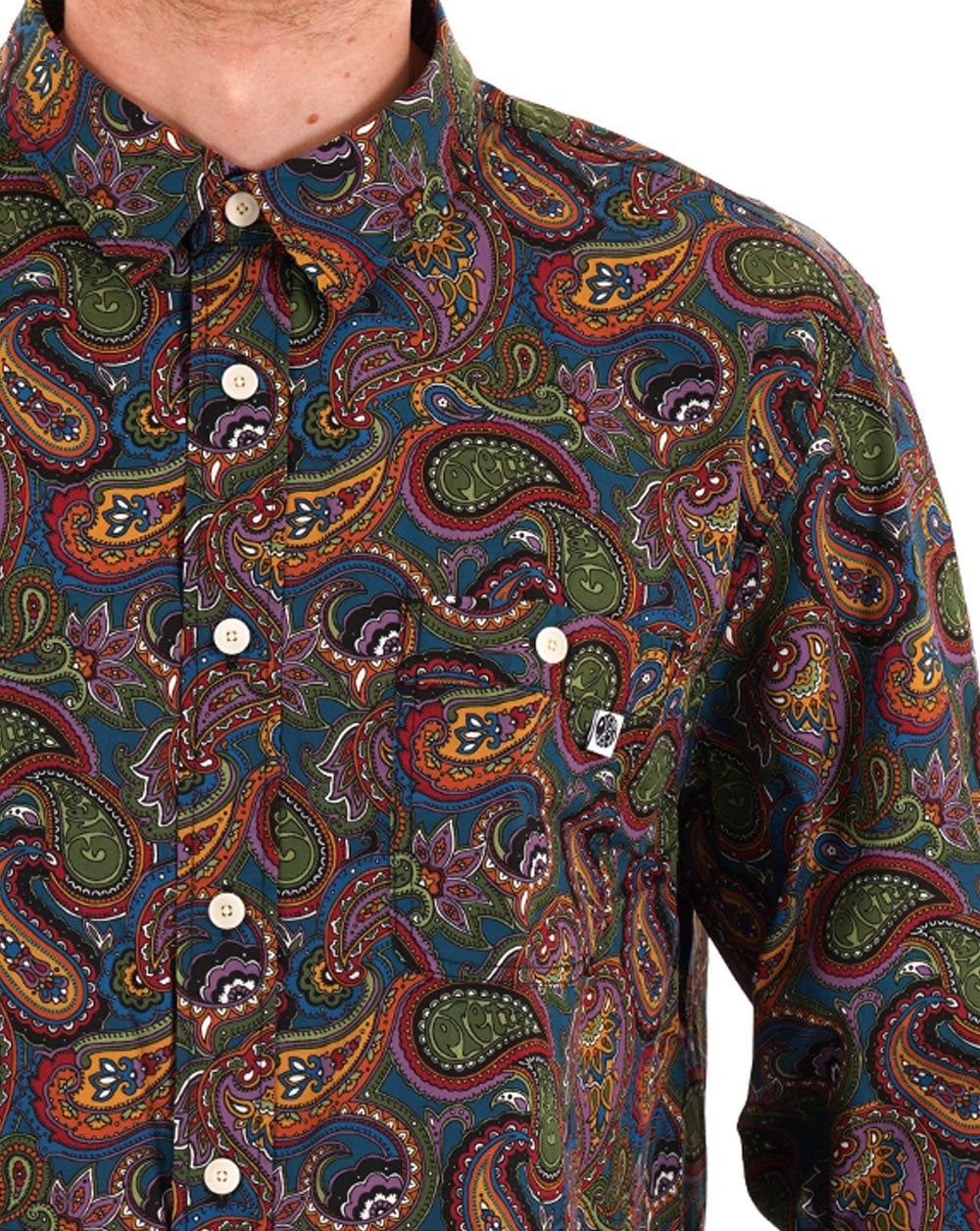 Pretty Green House – Paisley-Hemd, mehrfarbig