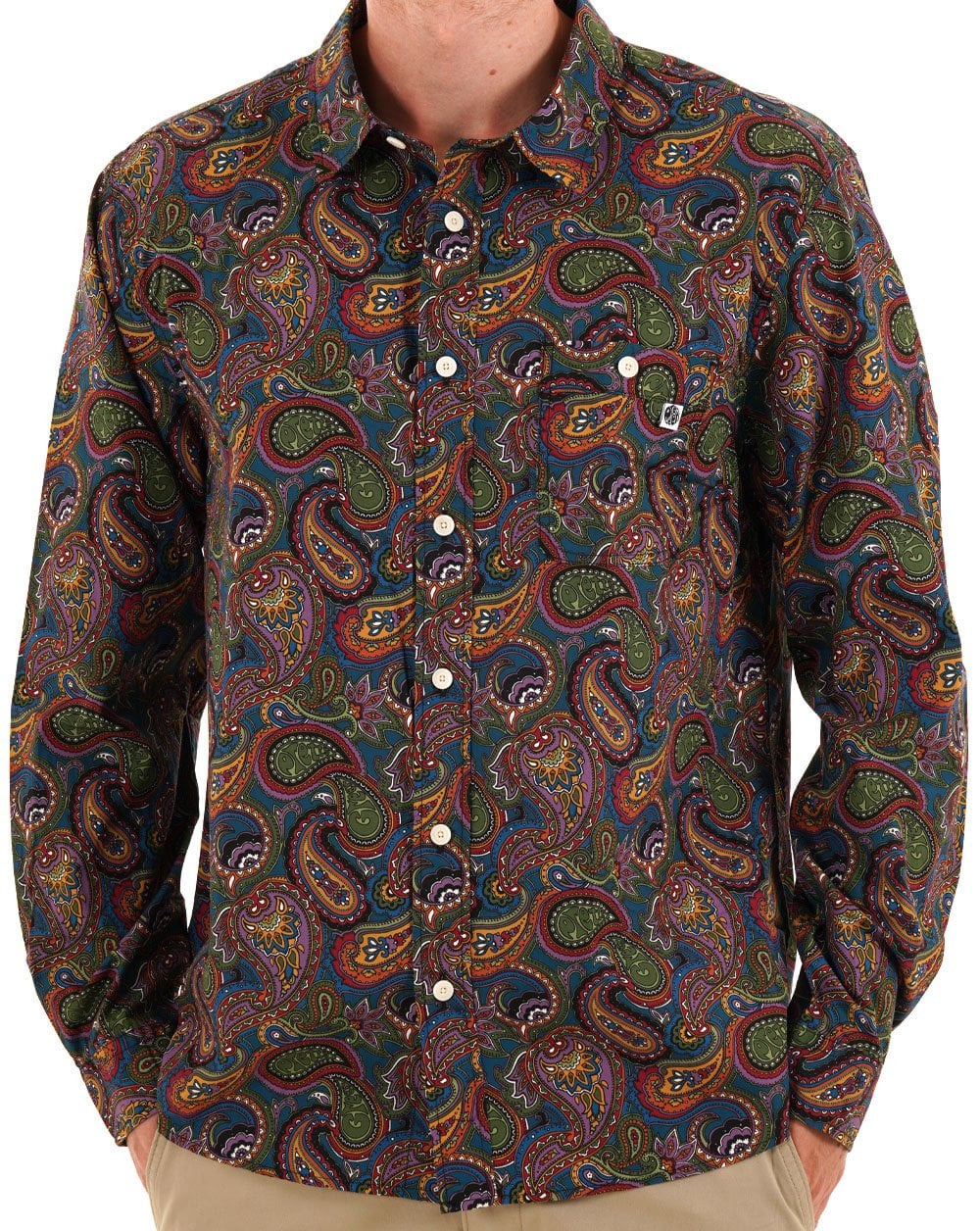 Pretty Green House – Paisley-Hemd, mehrfarbig