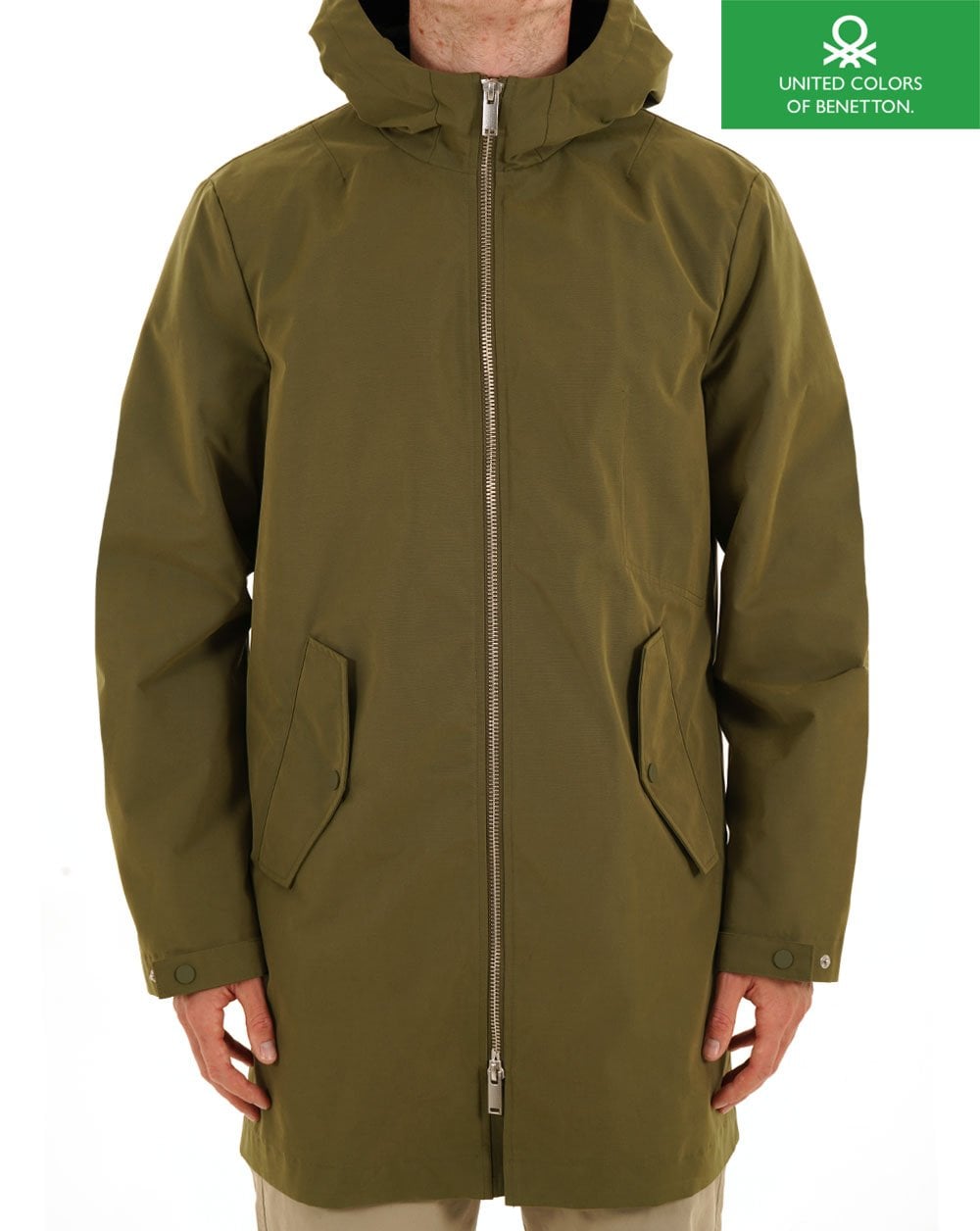 Benetton Parka Khakigrün