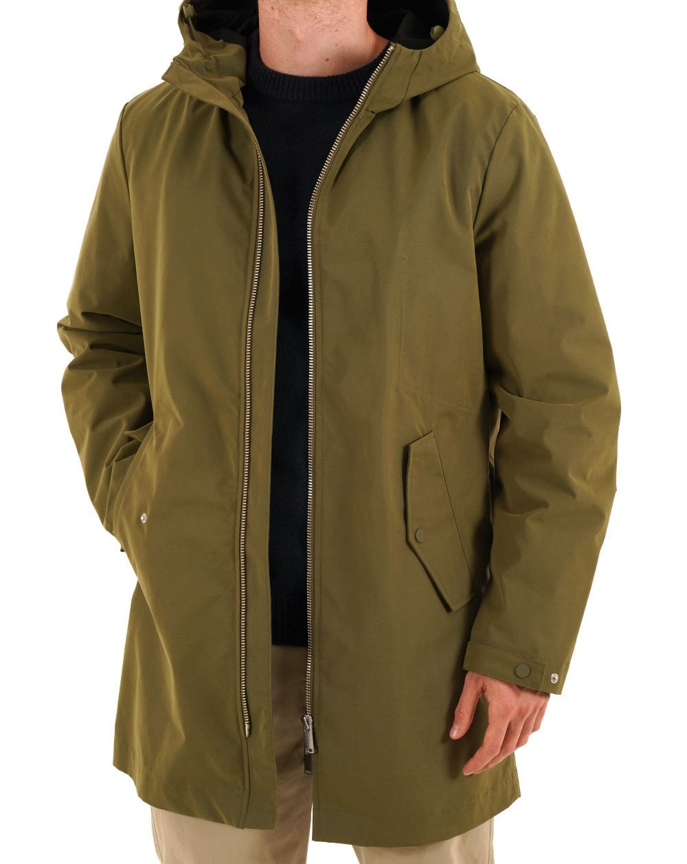 Benetton Parka Khakigrün