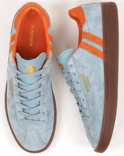 Patrick Monaco Sneaker, hellblau/orange
