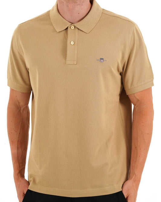 Gant Shield Piqué Polo Woody Beige