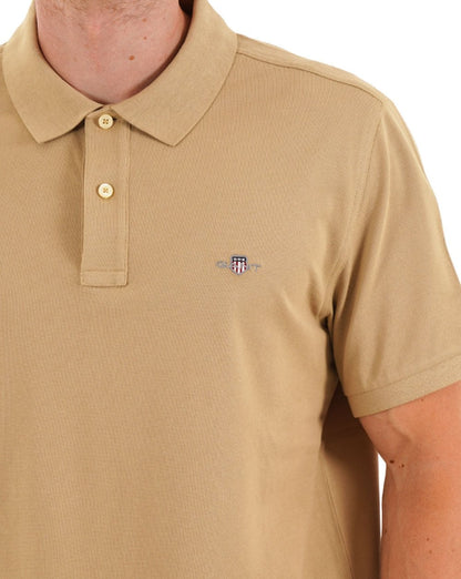 Gant Shield Piqué Polo Woody Beige