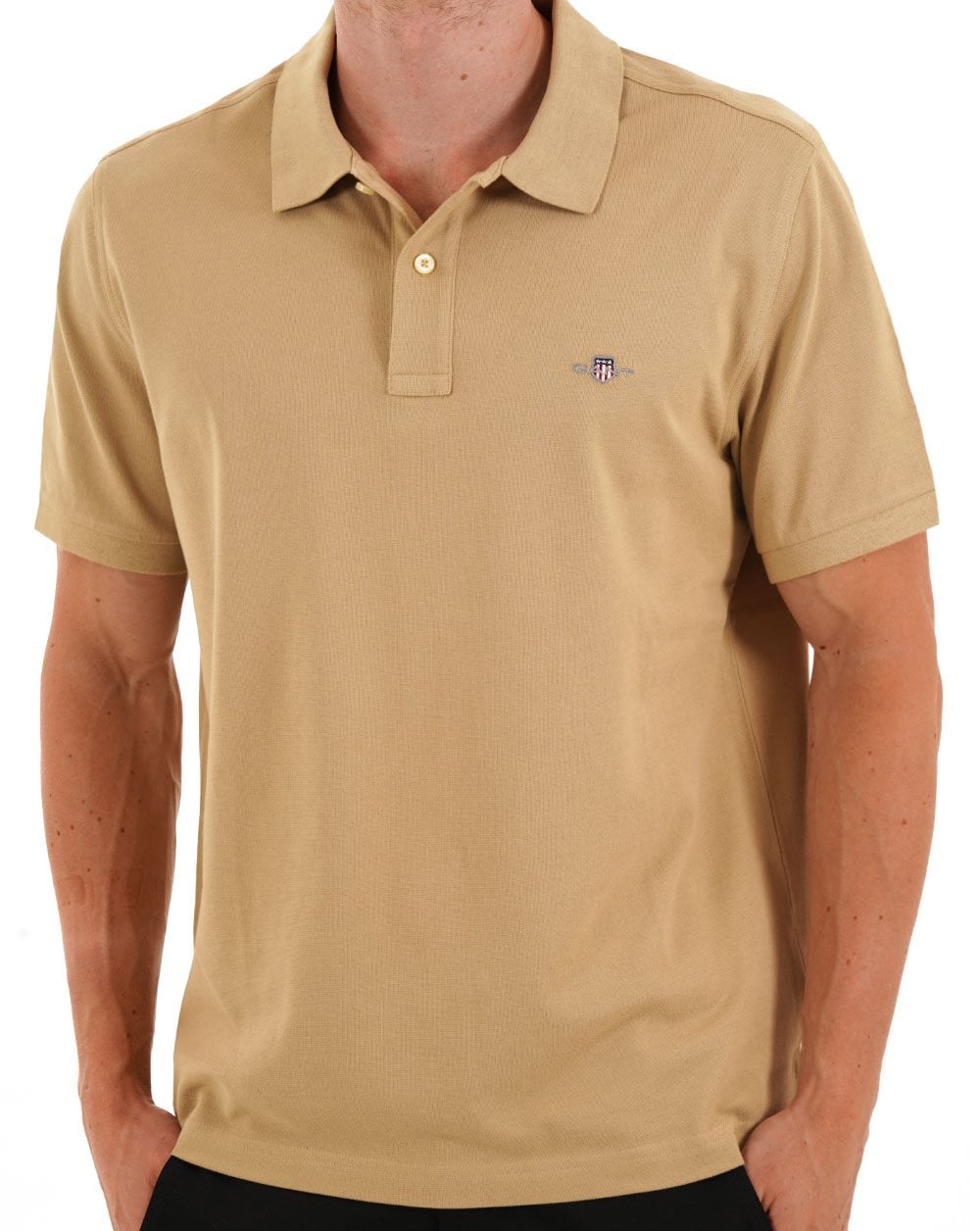 Gant Shield Piqué Polo Woody Beige