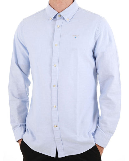 Barbour Oxtown Langarmhemd Himmelblau