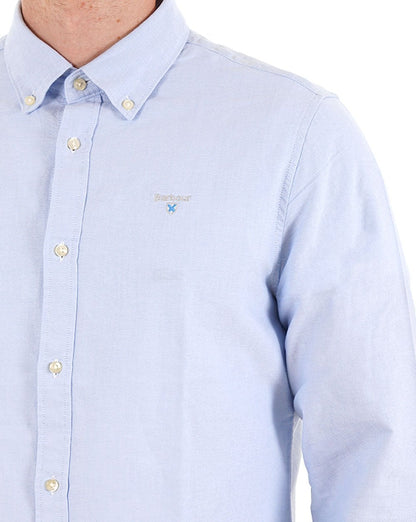 Barbour Oxtown Langarmhemd Himmelblau