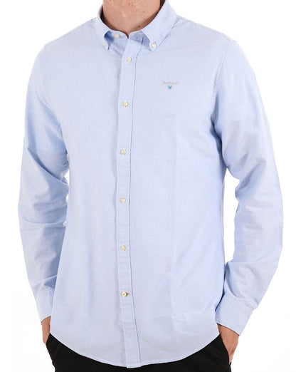 Barbour Oxtown Langarmhemd Himmelblau