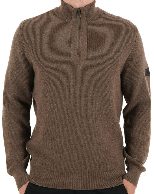 Barbour International Barbour International Crawley Half Zip Pullover Brindle