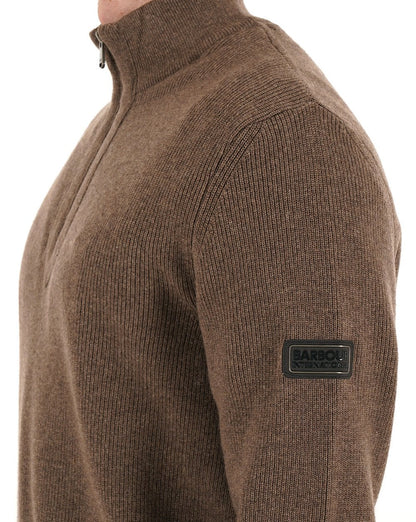 Barbour International Crawley Half Zip Pullover Brindle