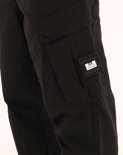 Weekend Offender – Eldon – Lockere Cargohose in Schwarz