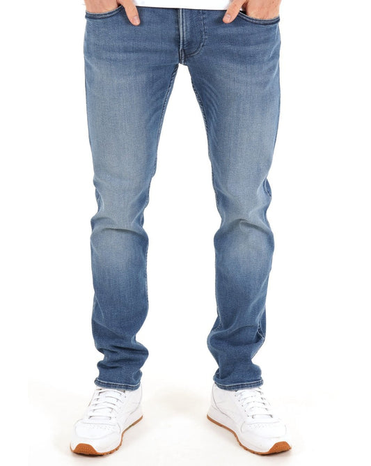 Replay Anbass Slim Fit Jeans Mittelblau