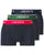 Lacoste Triple Pack Boxer Trunks Navy/Green/Red