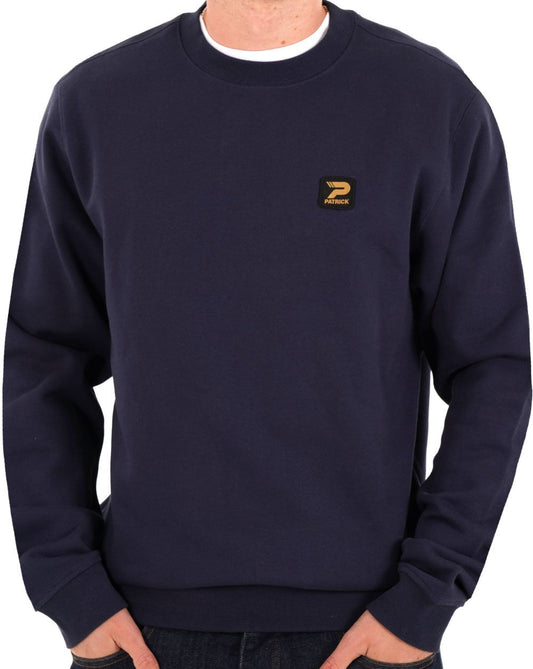 Patrick Oscar Crew Sweatshirt Navy