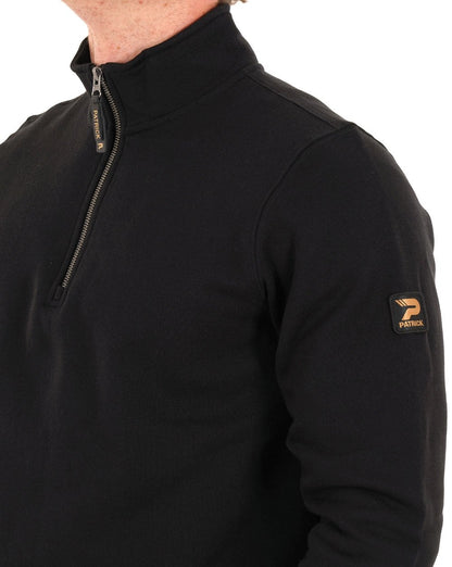 Patrick Harlem 1/4 Zip Sweatshirt Schwarz