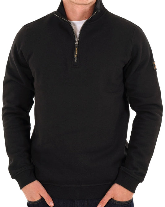 Patrick Harlem 1/4 Zip Sweatshirt Schwarz