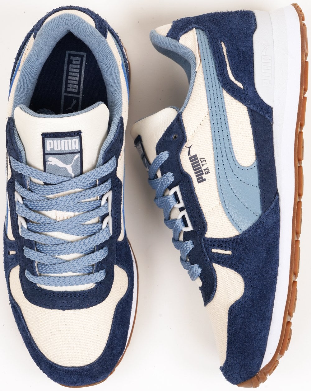 Puma RX 737 Vintage Sneaker Schneeblau
