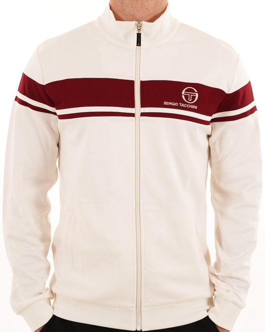 Sergio Tacchini Masters Track Top Gardenia/Burgundy