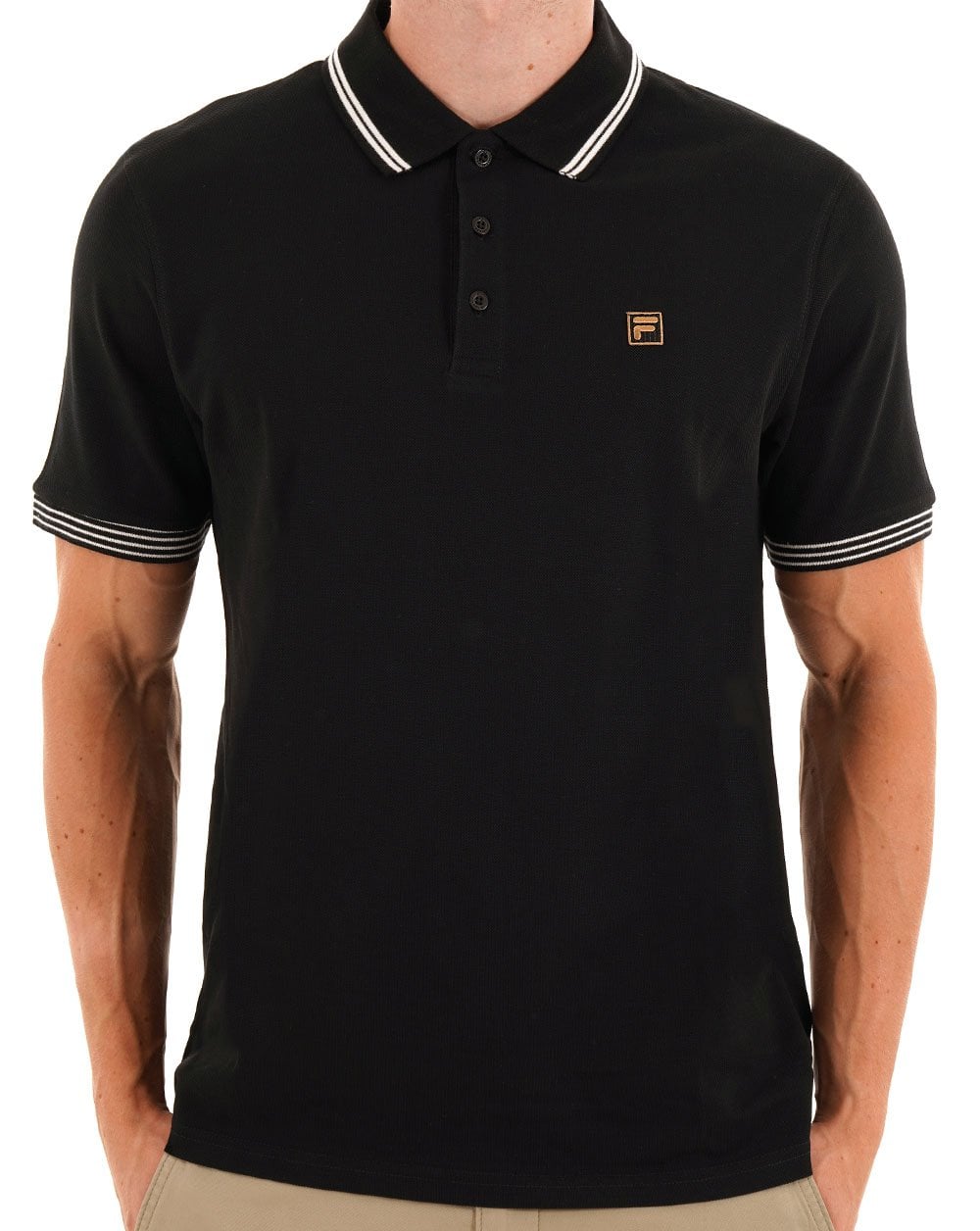Fila Gold Soren Poloshirt Schwarz