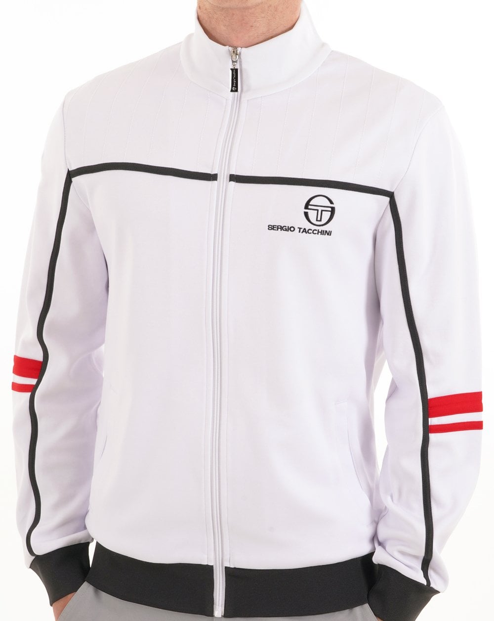 Sergio Tacchini Frankie Trainingsjacke Weiß/Schwarz/Rot