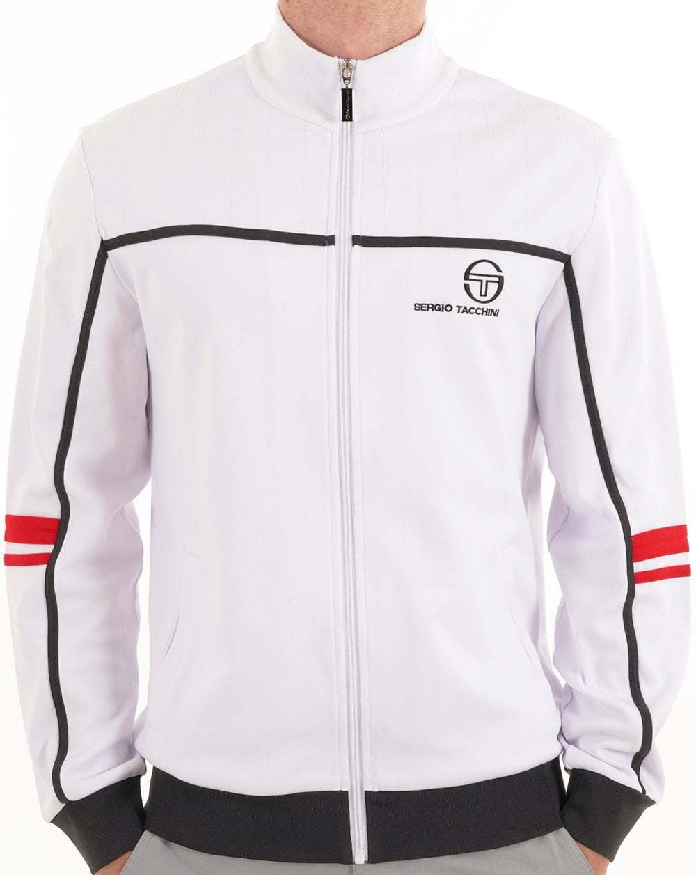 Sergio Tacchini Frankie Trainingsjacke Weiß/Schwarz/Rot