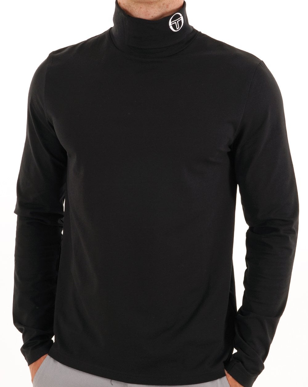 Sergio Tacchini Rollkragenpullover Schwarz