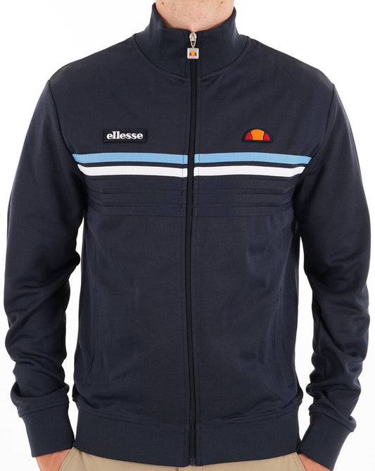 Ellesse 5-Streifen-Trainingsjacke Marineblau