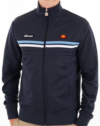 Ellesse 5-Streifen-Trainingsjacke Marineblau