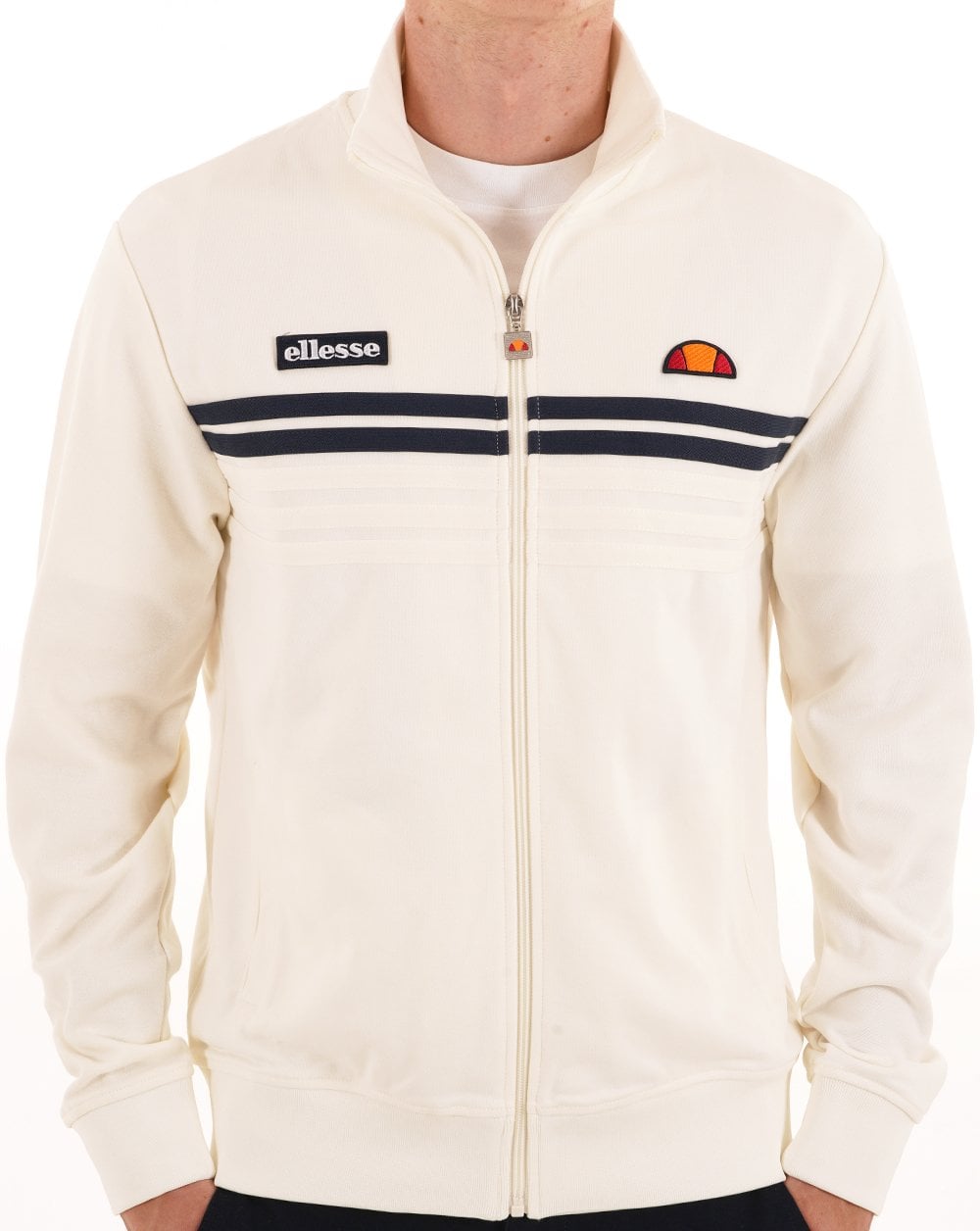 Ellesse 5-Streifen-Trainingsverdeck, Off-White
