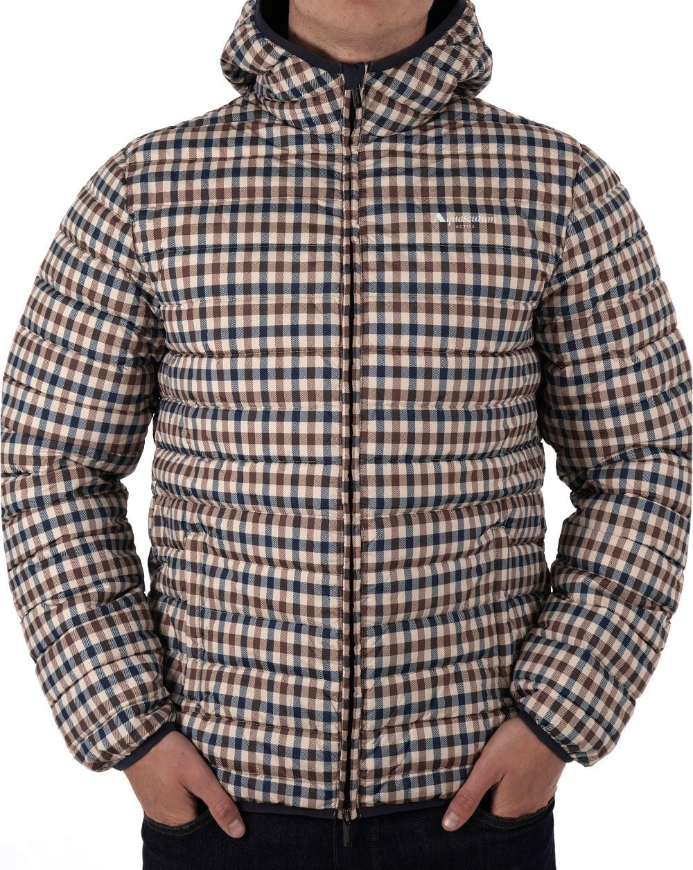 Aquascutum Wattierte Jacke Club Check