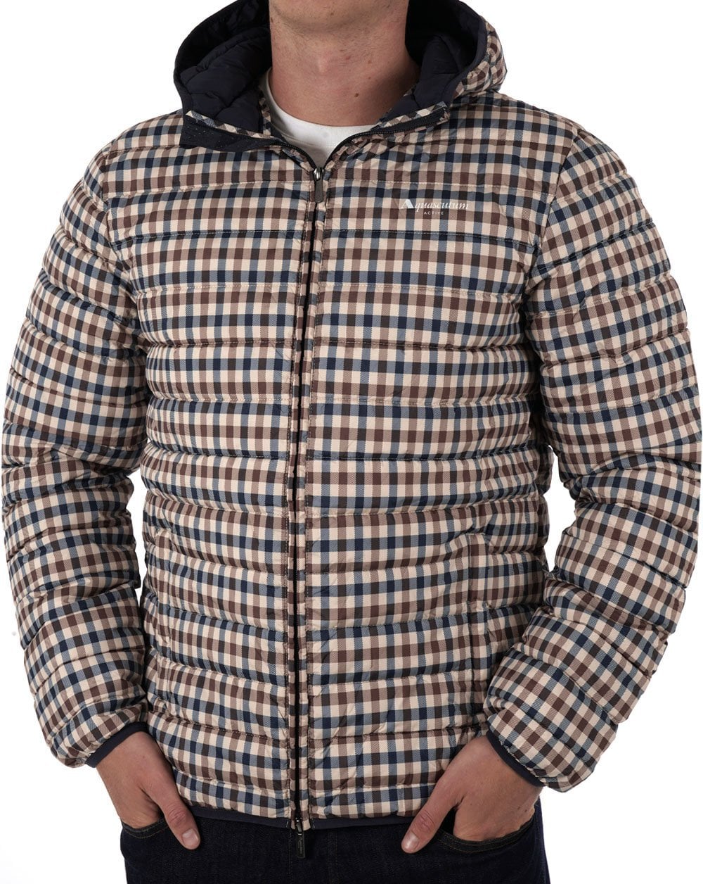Aquascutum Wattierte Jacke Club Check