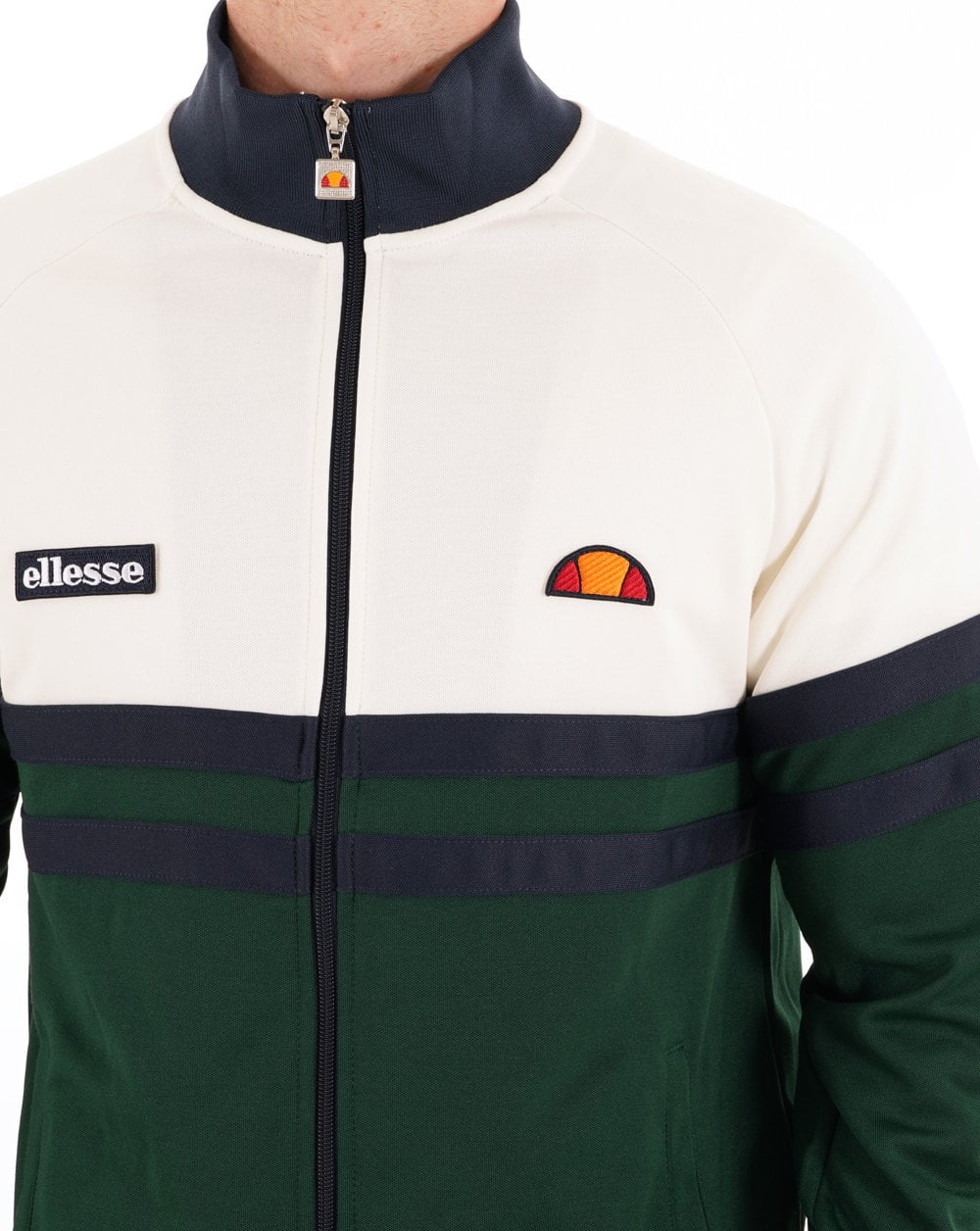 Ellesse Rimini Track Top Off White Green