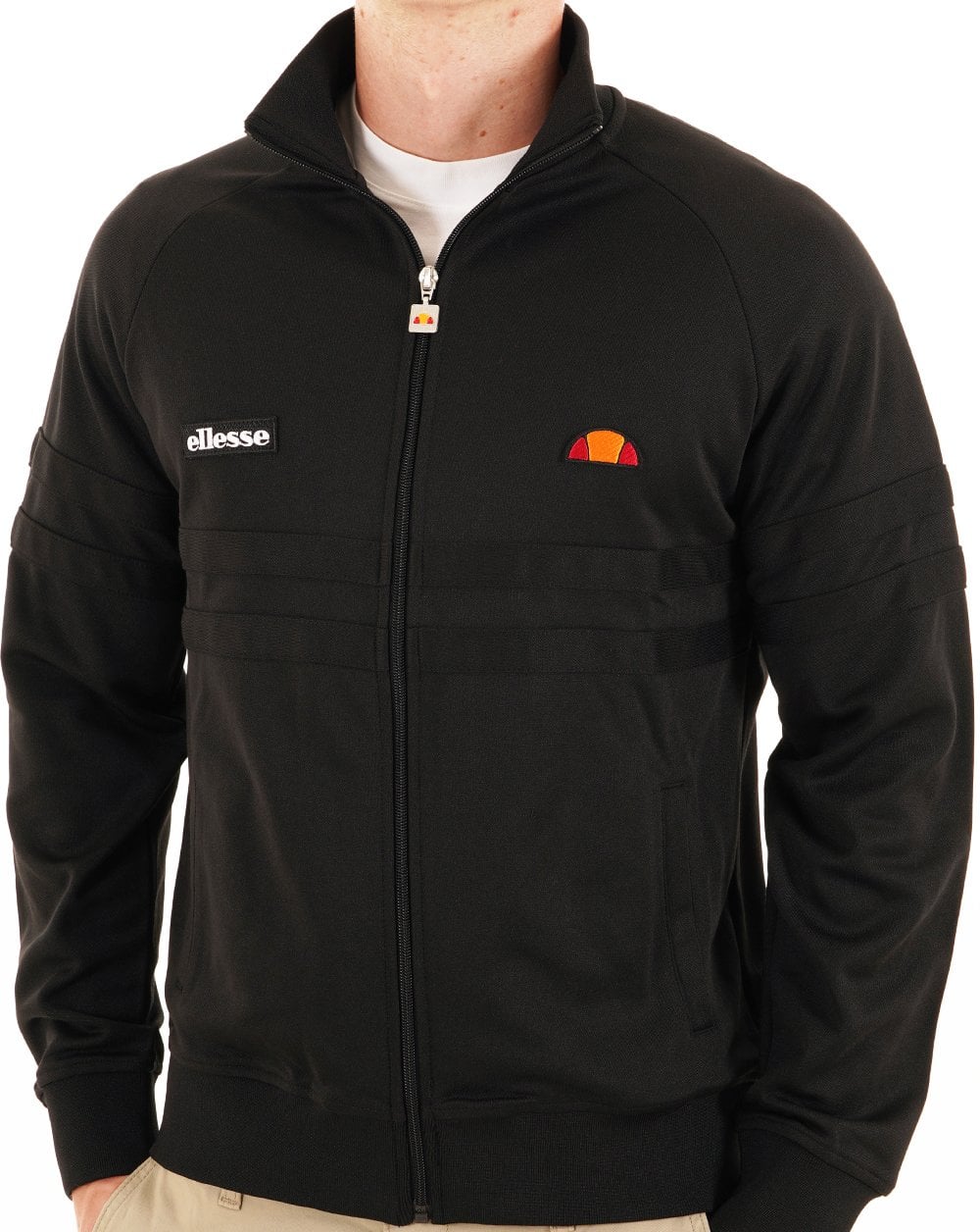 Ellesse Rimini Track Top Schwarz Mono