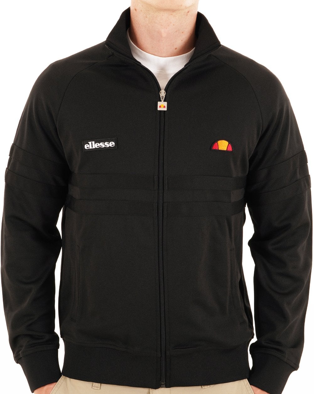 Ellesse Rimini Track Top Schwarz Mono