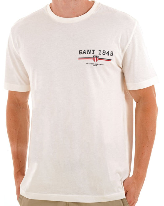 Gant Gant Graphic 1949 T-Shirt Eierschale