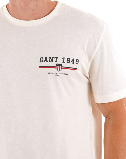 Gant Gant Graphic 1949 T-Shirt Eierschale