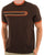 Trojan Retro Print Ringer T Shirt Chocolate