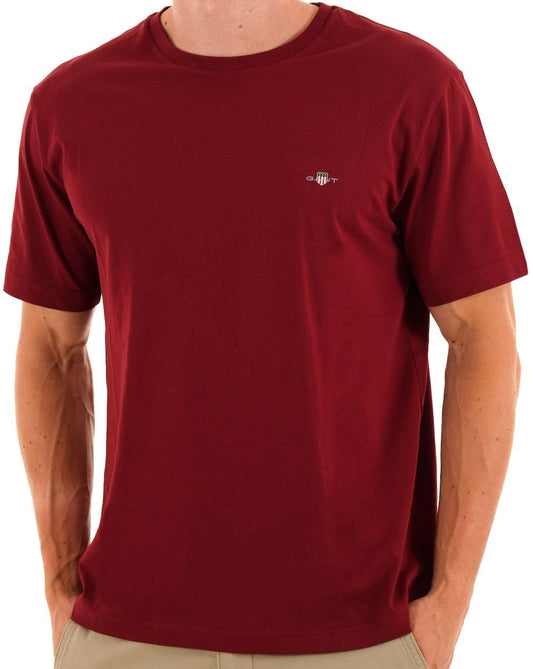 Gant Gant Printed Archive Shield T-Shirt, pralles Rot