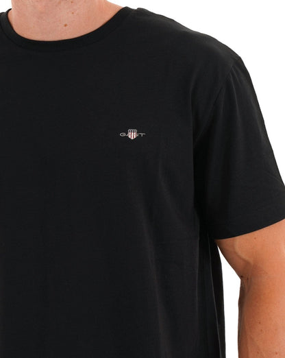 Gant Printed Archive Shield T-Shirt Schwarz