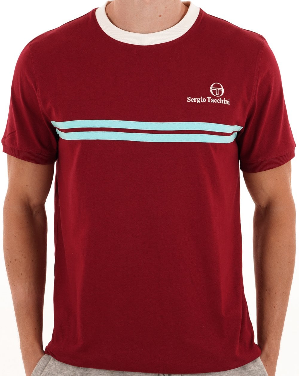 Sergio Tacchini Neues Supermac T-Shirt Rhabarber