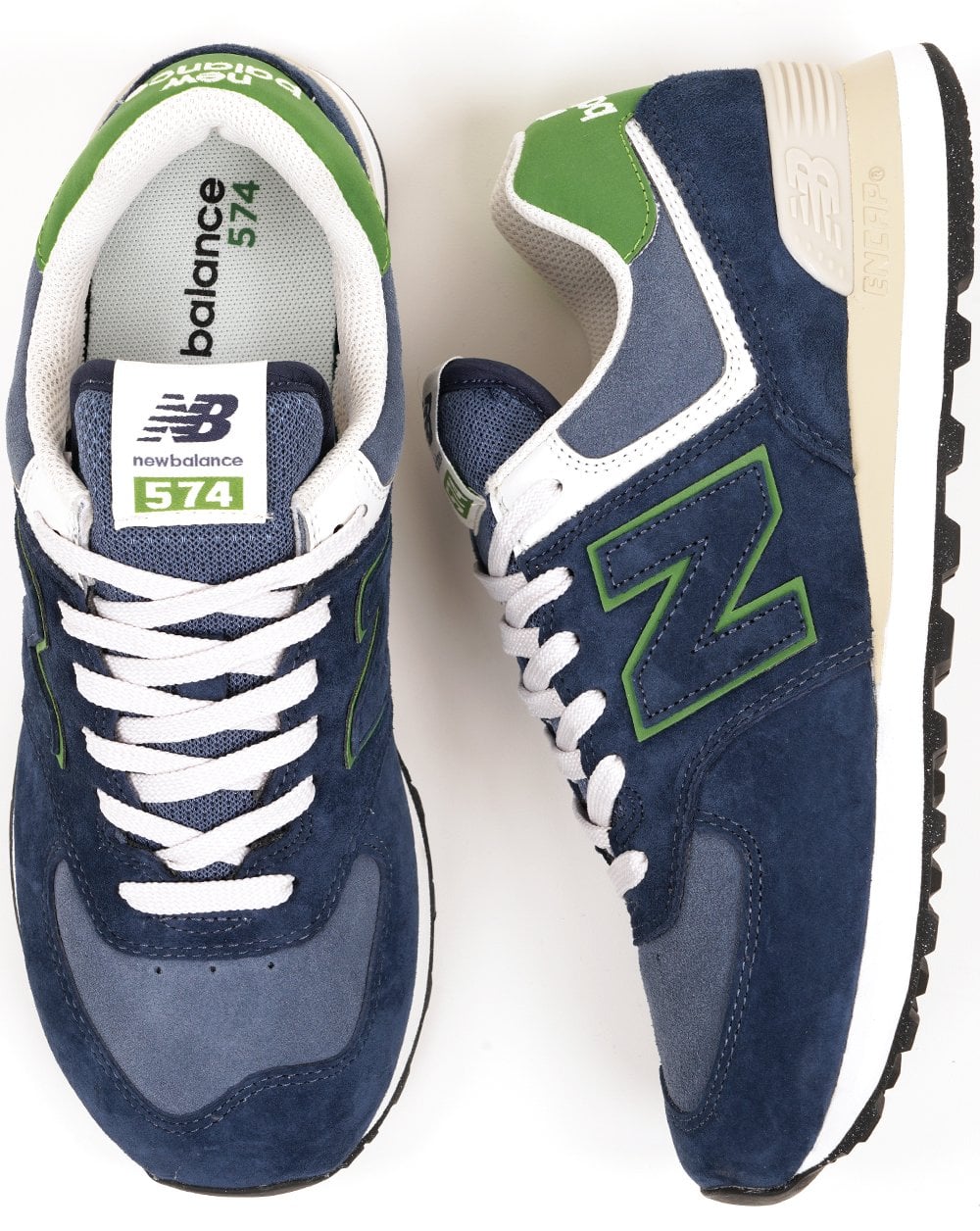 New Balance 574 Sneaker, Marineblau/Grün