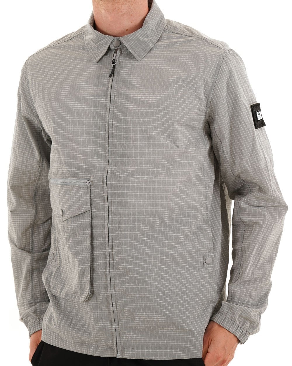 Weekend Offender Vinnie Overshirt Silbergrau