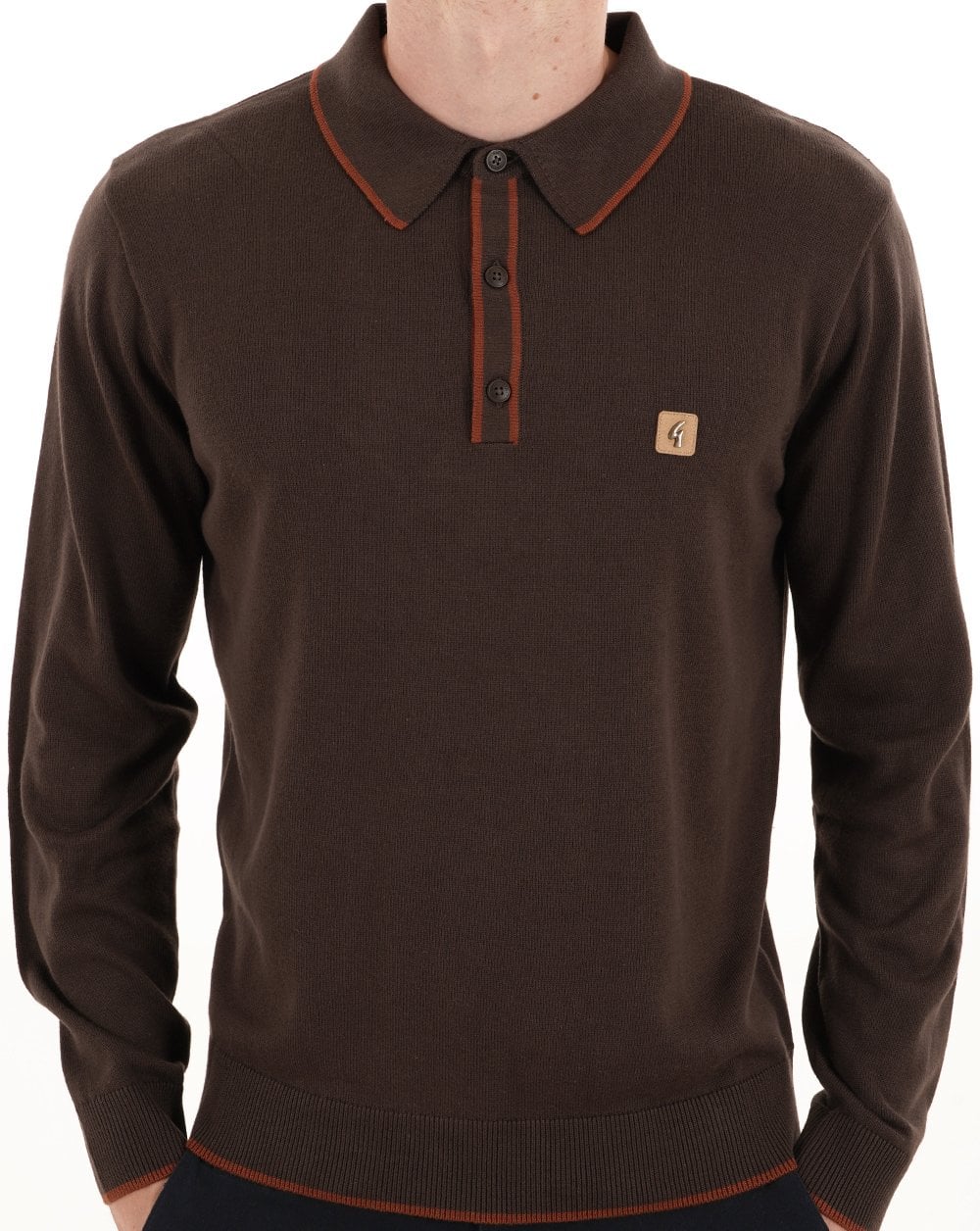 Gabicci Vintage Lineker Strickpolo Clove