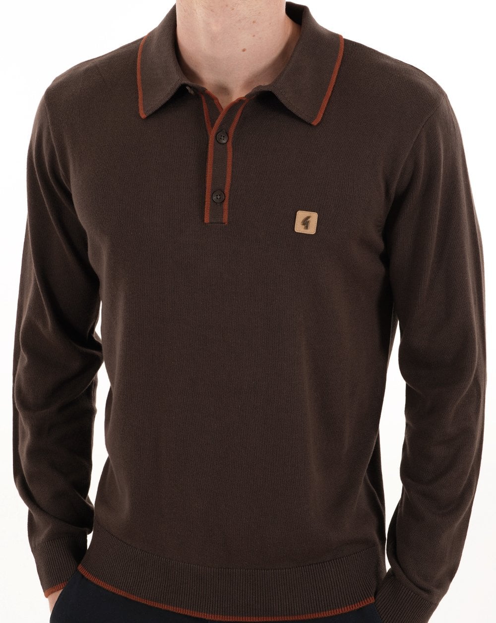 Gabicci Vintage Lineker Strickpolo Clove