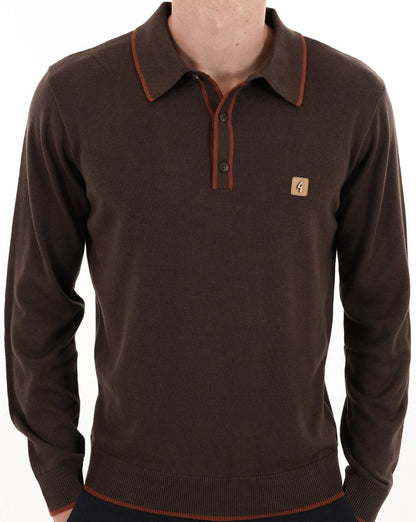 Gabicci Vintage Lineker Strickpolo Clove