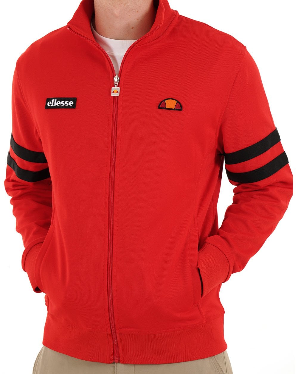 Ellesse Roma Trainingsjacke Rot/Schwarz
