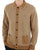 Gabicci Vintage Noel Button Through Knit Nutmeg