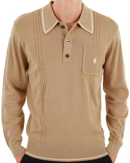 Gabicci Vintage Ned Archive Polo Muskatnuss